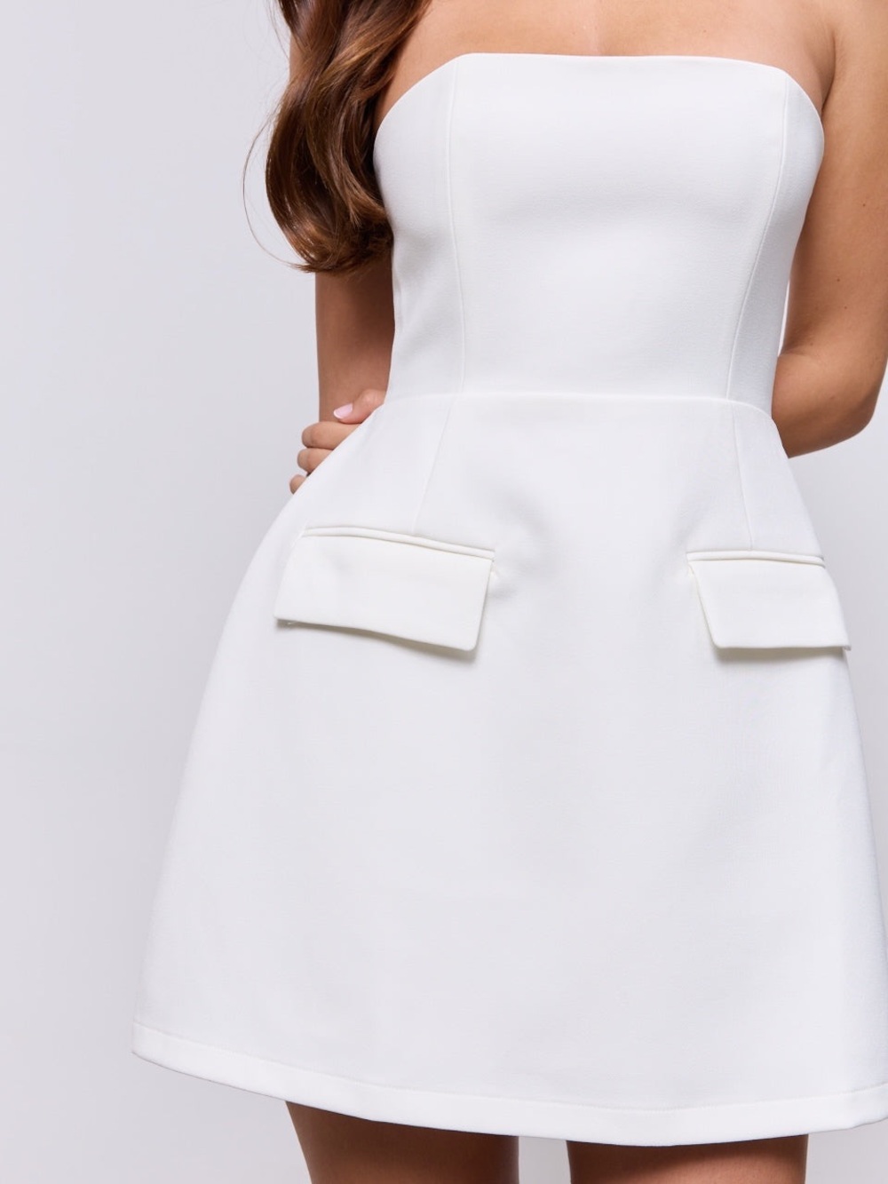 NWT Odd Muse The Ultimate Muse Strapless Mini Dress White medium